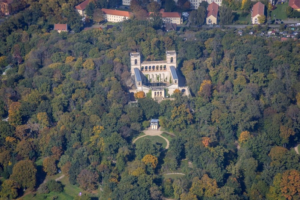 Potsdam from the bird's eye view: Palace Belvedere on Pfingstberg in Potsdam in the state Brandenburg