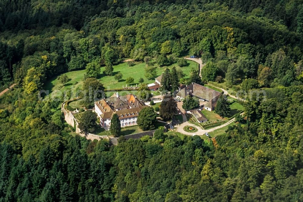 Kandern from the bird's eye view: Palace Buergeln in the district Schallsingen in Kandern in the state Baden-Wuerttemberg