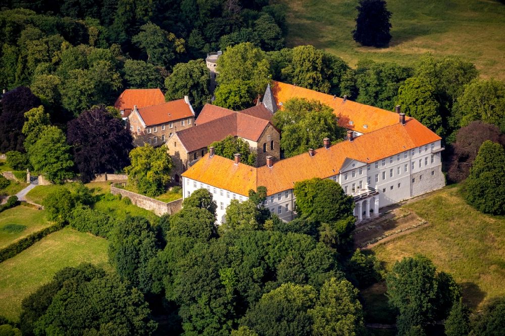 Aerial image Selm - Palace Cappenberg in the district Cappenberg in Selm in the state North Rhine-Westphalia, Germany