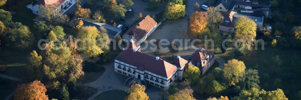 Aerial image Caputh - Palace Caputh on Strasse der Einheit in Caputh in the state Brandenburg