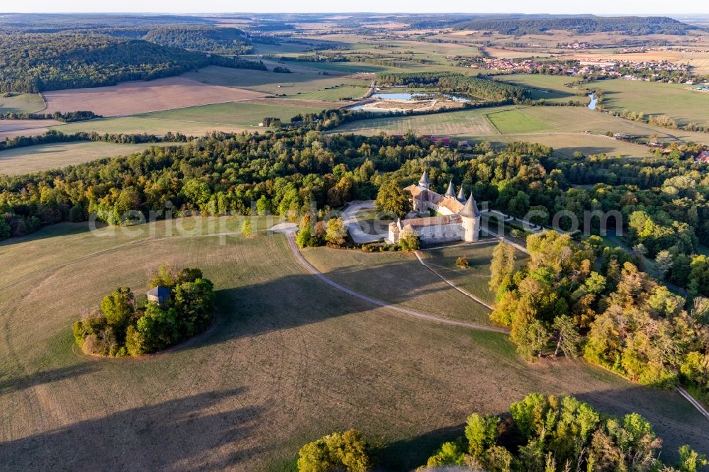 Aerial photograph Frebecourt - Palace Chateau de Bourlemont in Frebecourt in Grand Est, France