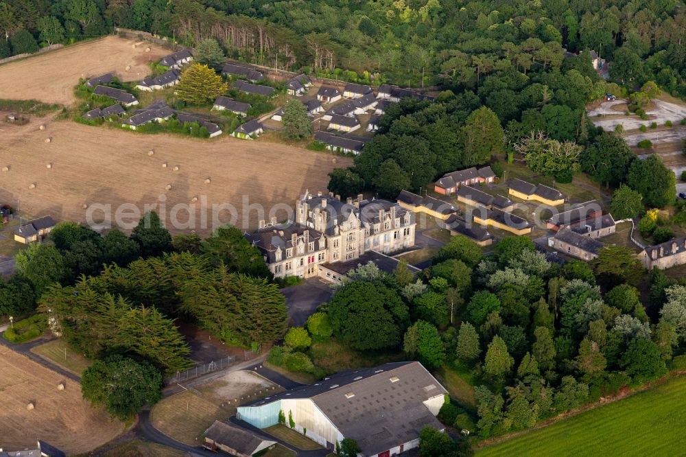 Loctudy from the bird's eye view: Palace Le Domaine de Loctudy in Loctudy in Brittany, France