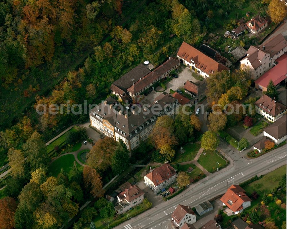 Aerial photograph Eybach - Palace Schloss Eybach in the district Eybach in Geislingen an der Steige in the state Baden-Wuerttemberg, Germany