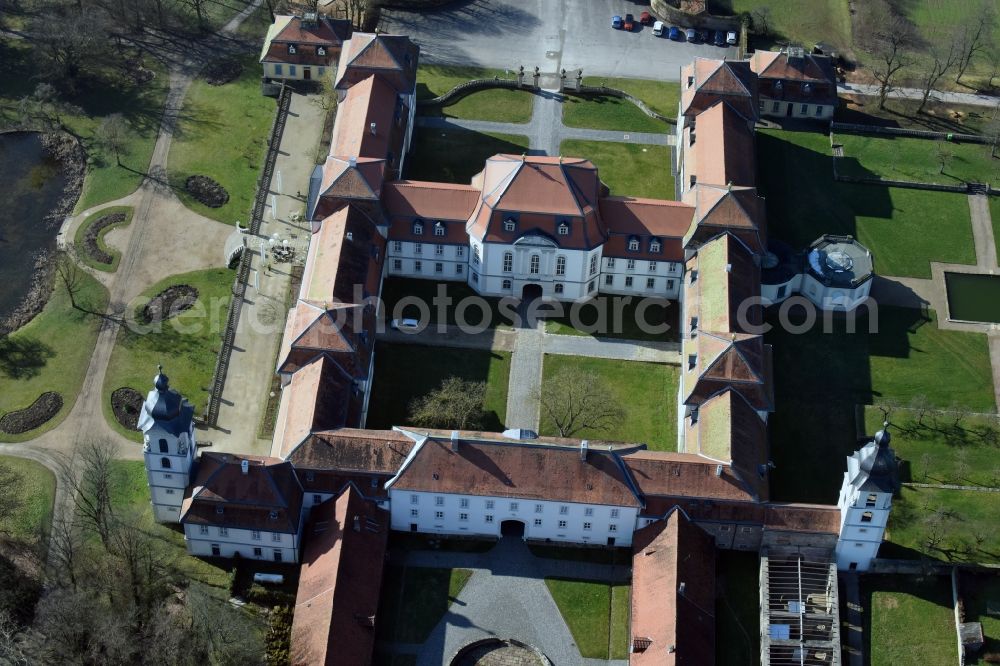 Eichenzell from above - Palace Fasanerie in Eichenzell in the state Hesse