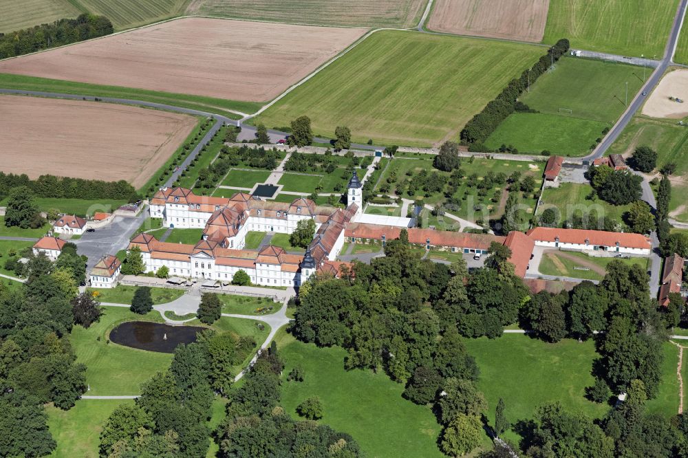 Eichenzell from above - Palace Fasanerie in Eichenzell in the state Hesse