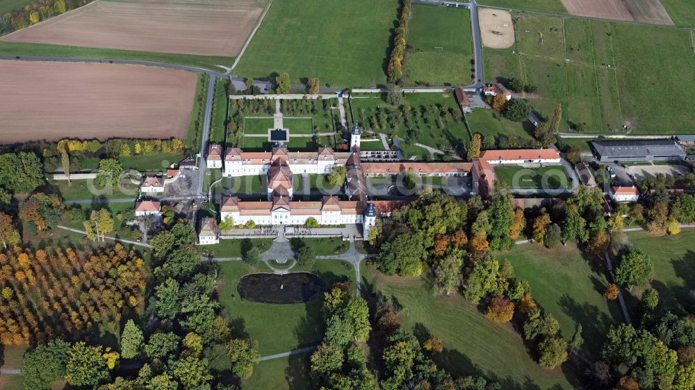 Aerial image Eichenzell - Palace Fasanerie in Eichenzell in the state Hesse