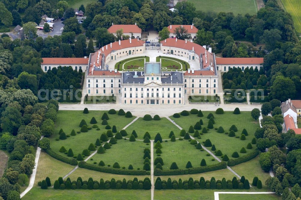 Aerial image Fertöd - Palace in Fertoed in Gyoer-Moson-Sopron, Hungary
