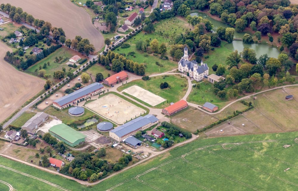 Aerial image Kruckow - Palace Kartlow in Kruckow in the state Mecklenburg - Western Pomerania, Germany