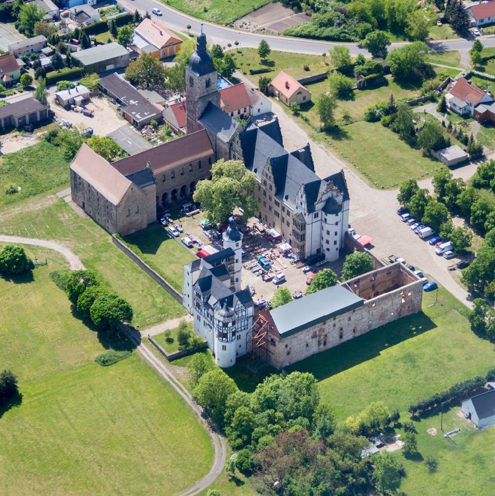 Aerial photograph Gommern - Palace in Gommern in the state Saxony-Anhalt, Germany