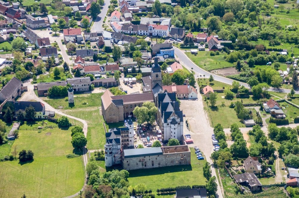Gommern from the bird's eye view: Palace in Gommern in the state Saxony-Anhalt, Germany