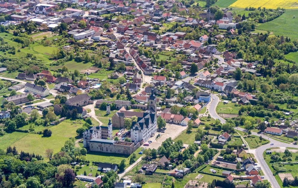 Aerial image Gommern - Palace in Gommern in the state Saxony-Anhalt, Germany