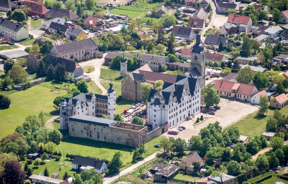 Aerial photograph Gommern - Palace in Gommern in the state Saxony-Anhalt, Germany
