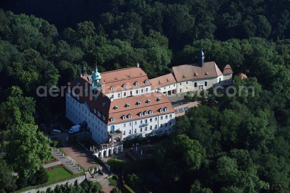 Aerial image Lichtenwalde - Palace Lichtenwalde in Lichtenwalde in the state Saxony