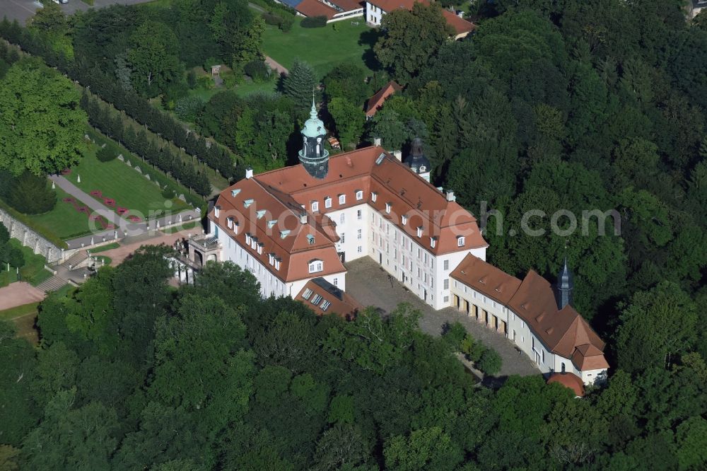 Lichtenwalde from above - Palace Lichtenwalde in Lichtenwalde in the state Saxony
