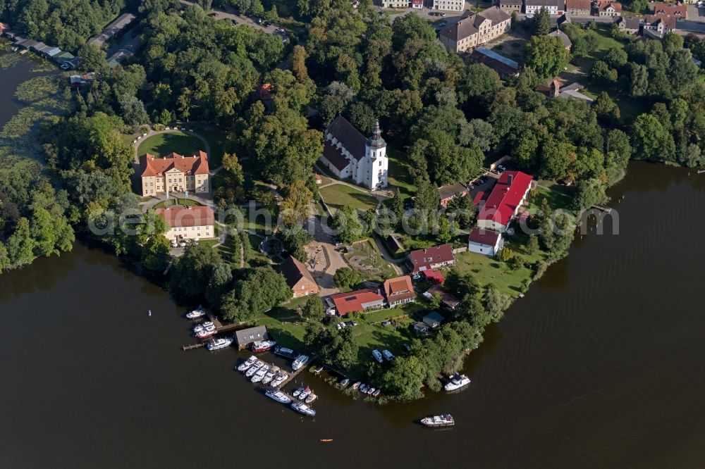 Aerial photograph Mirow - Palace Mirow in Mirow in the state Mecklenburg - Western Pomerania, Germany