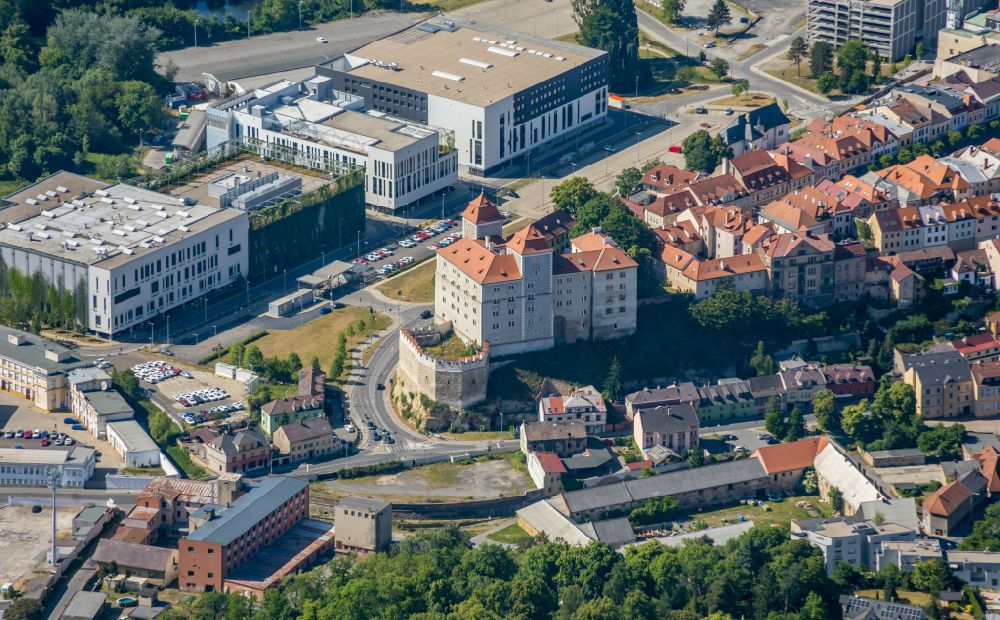 Aerial photograph Mlada Boleslav - Jungbunzlau - Palace in Mlada Boleslav - Jungbunzlau in Stredocesky kraj - Central Bohemian Region, Czech Republic