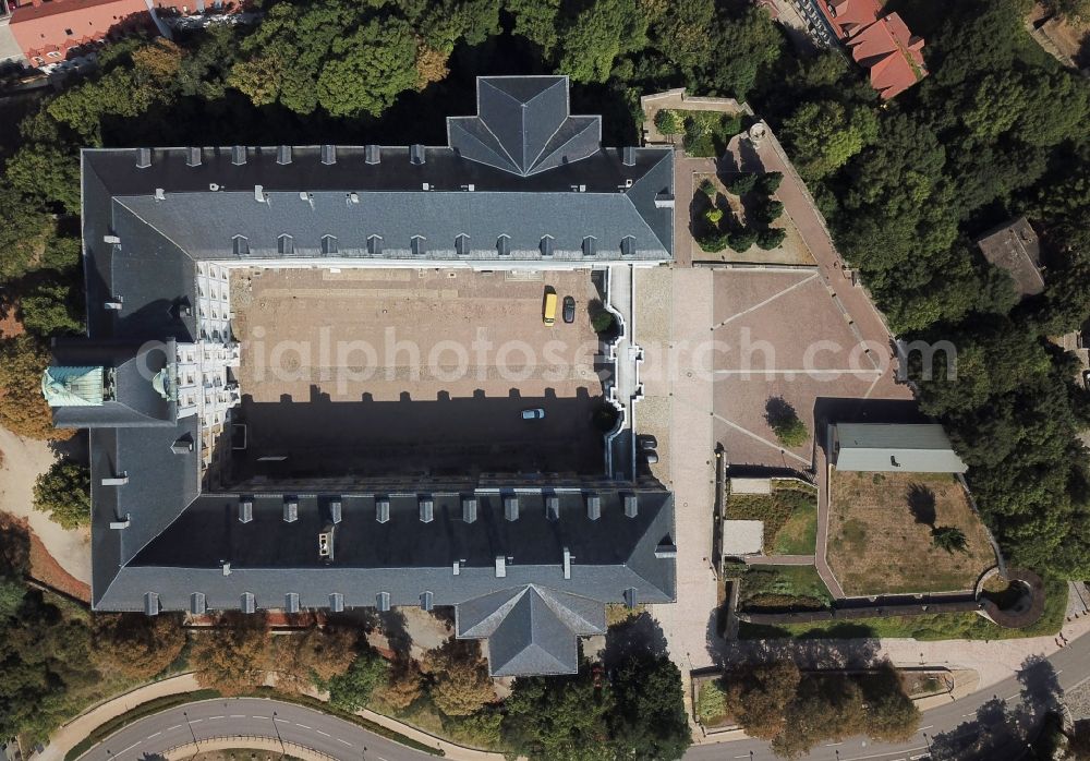 Aerial image Weißenfels - Palace Museum Schloss Neu-Augustusburg in Weissenfels in the state Saxony-Anhalt, Germany