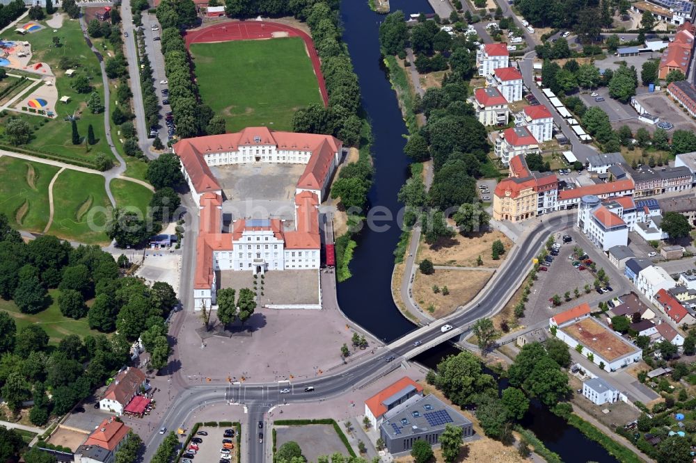 Aerial image Oranienburg - Palace Oranienburg in Oranienburg in the state Brandenburg, Germany