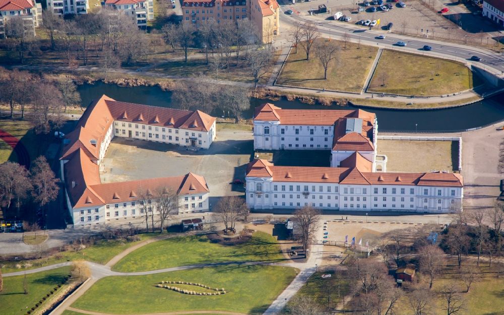 Aerial image Oranienburg - Palace am Schlossplatz in Oranienburg in the state Brandenburg