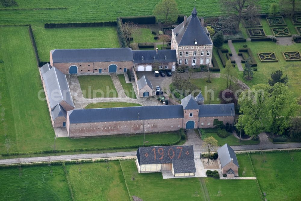 Aerial image Kortessem - Palace Printhagendreef in Kortessem in Vlaan deren, Belgium