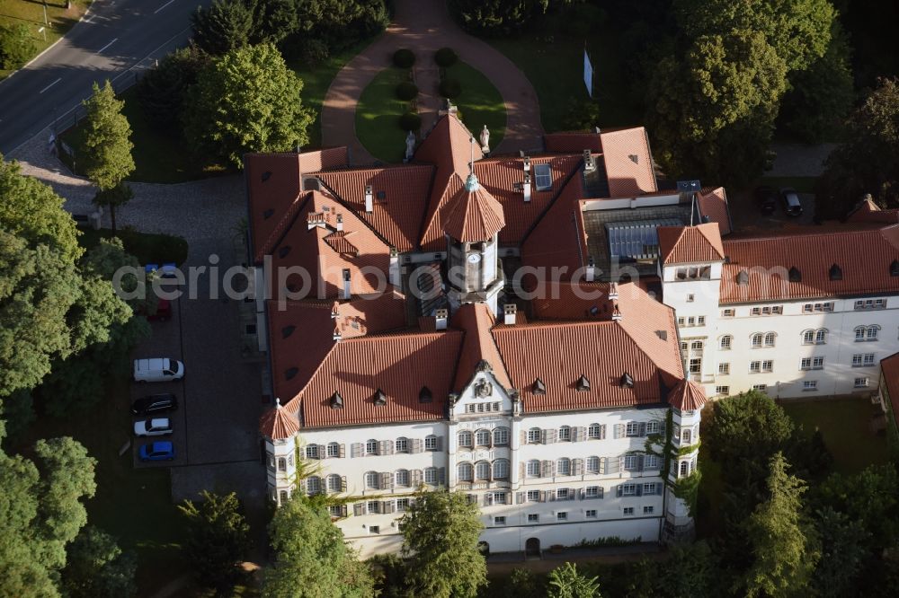 Aerial photograph Waldenburg - Palace Schloss Waldenburg in Waldenburg in the state Saxony