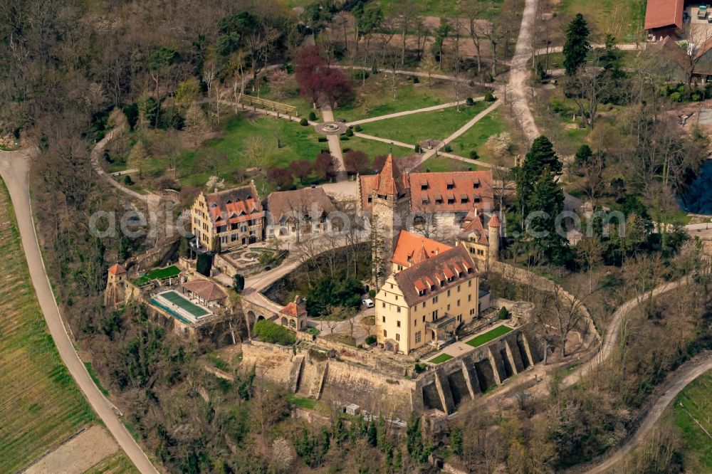 Aerial photograph Brackenheim - Palace Stocksberg in Brackenheim in the state Baden-Wuerttemberg, Germany