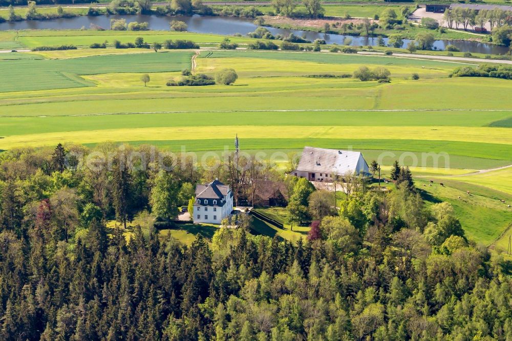 Geisingen from the bird's eye view: Palace Wartenberg in Geisingen in the state Baden-Wuerttemberg, Germany