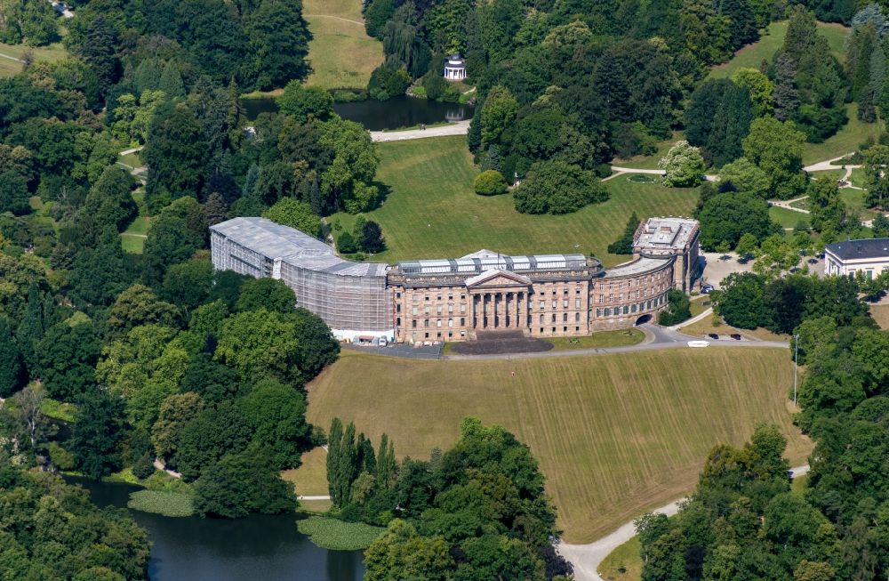 Aerial photograph Kassel - Palace Wilhelmshoehe in Kassel in the state Hesse, Germany
