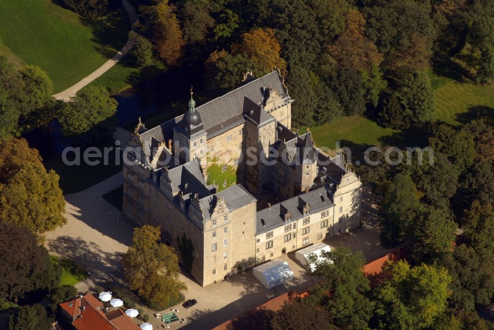 Aerial image Wolfsburg - Palace in the district Alt-Wolfsburg in Wolfsburg in the state Lower Saxony, Germany
