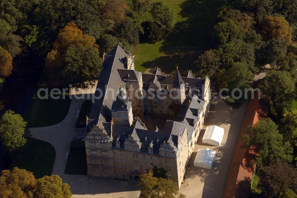 Aerial image Wolfsburg - Palace in the district Alt-Wolfsburg in Wolfsburg in the state Lower Saxony, Germany
