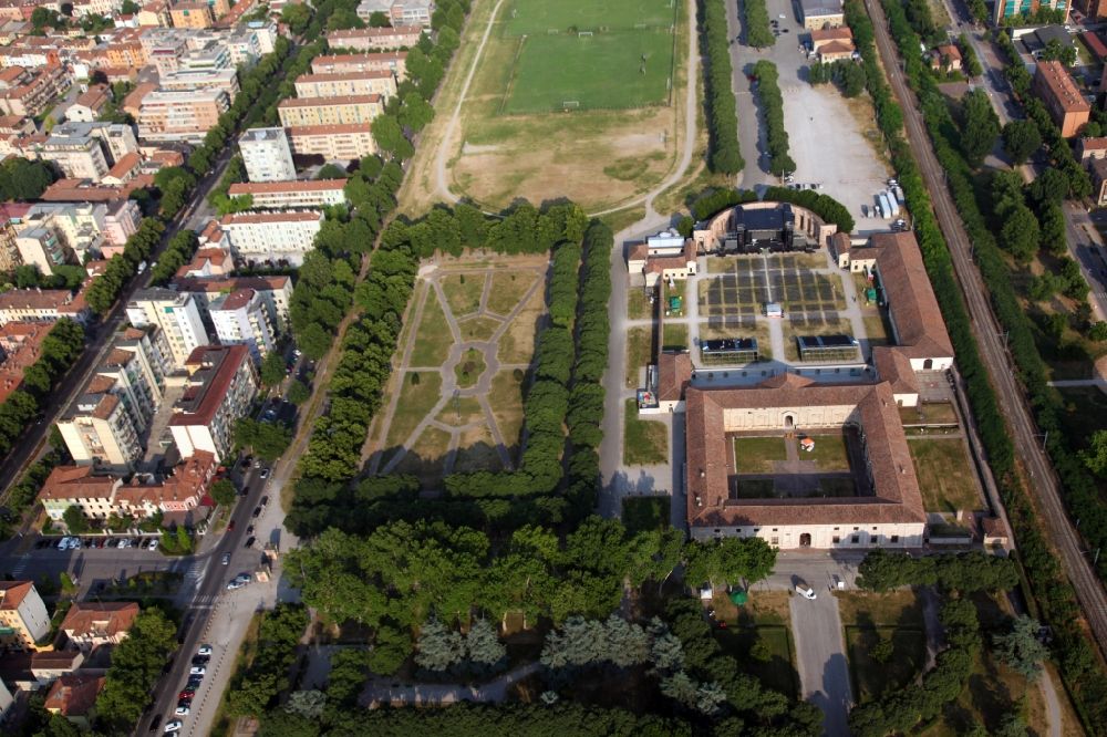 Aerial image Mantua - Palace Palazzo del Te in Mantua in Lobardy, Italy