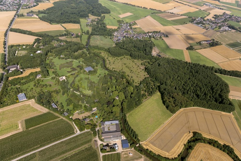 Neuss Holzheim from above - Park site of the Museum Hombroich near Neuss, North Rhine-Westphalia