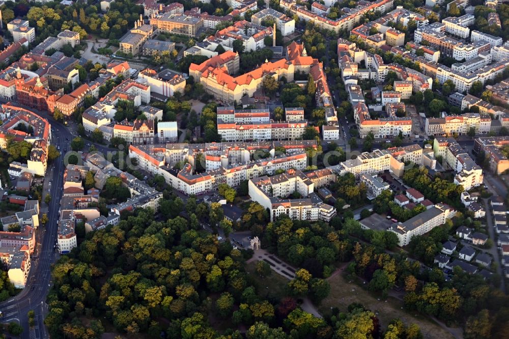 Berlin from above - Park of Buergerpark Pankow in Berlin, Germany
