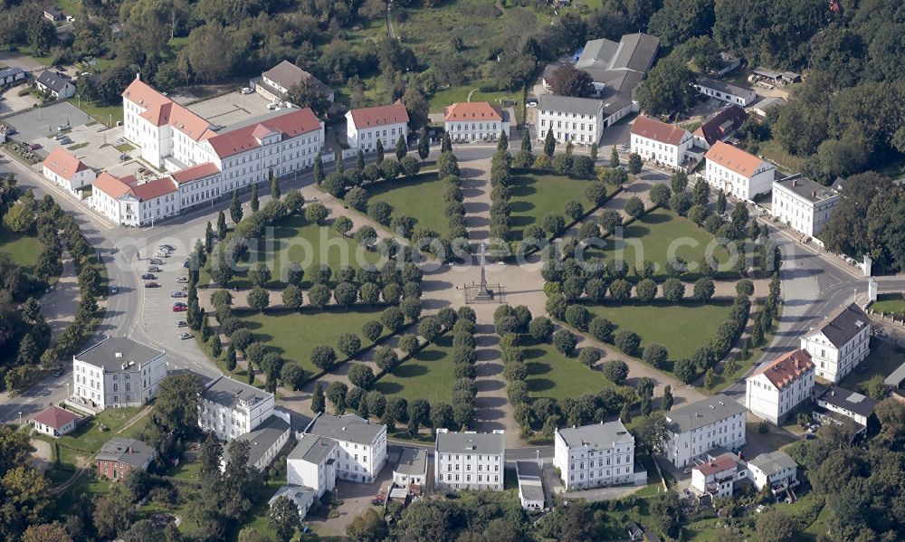 Putbus from above - Park of Circus in the district Pastitz in Putbus in the state Mecklenburg - Western Pomerania