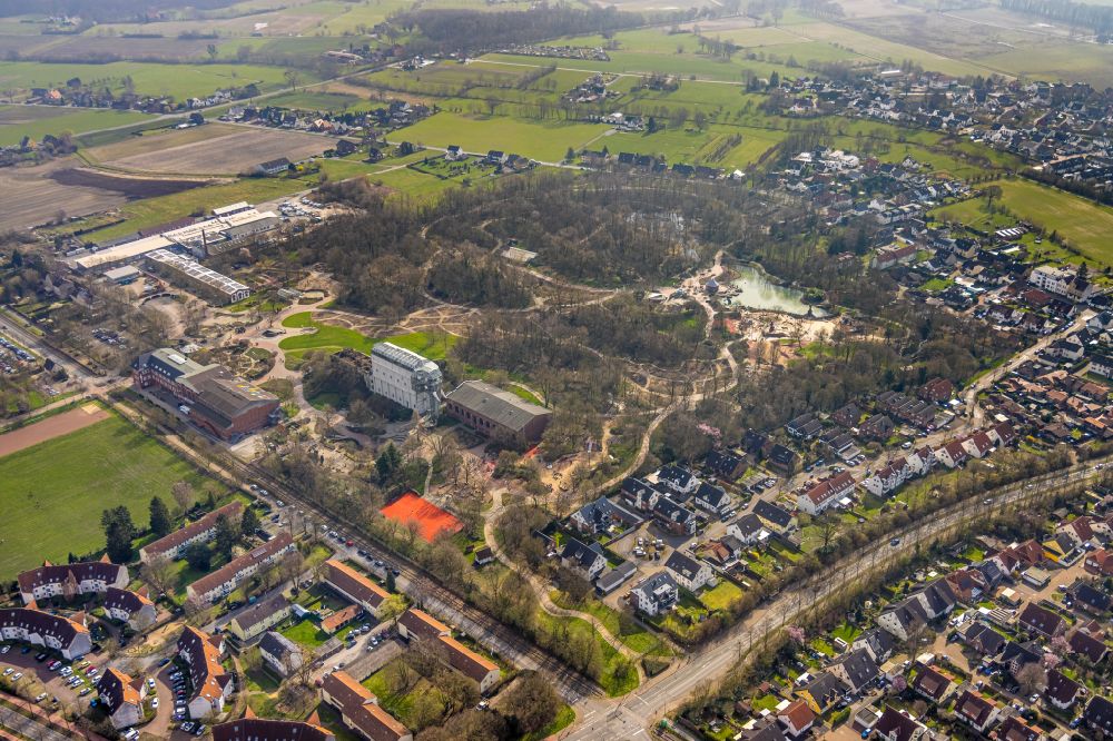Aerial photograph Hamm - park of Maximilianpark in Hamm at Ruhrgebiet in the state North Rhine-Westphalia, Germany