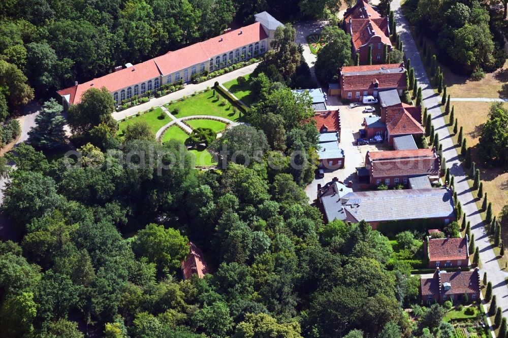 Aerial photograph Potsdam - Park of Neuer Garten in the district Nauener Vorstadt in Potsdam in the state Brandenburg, Germany