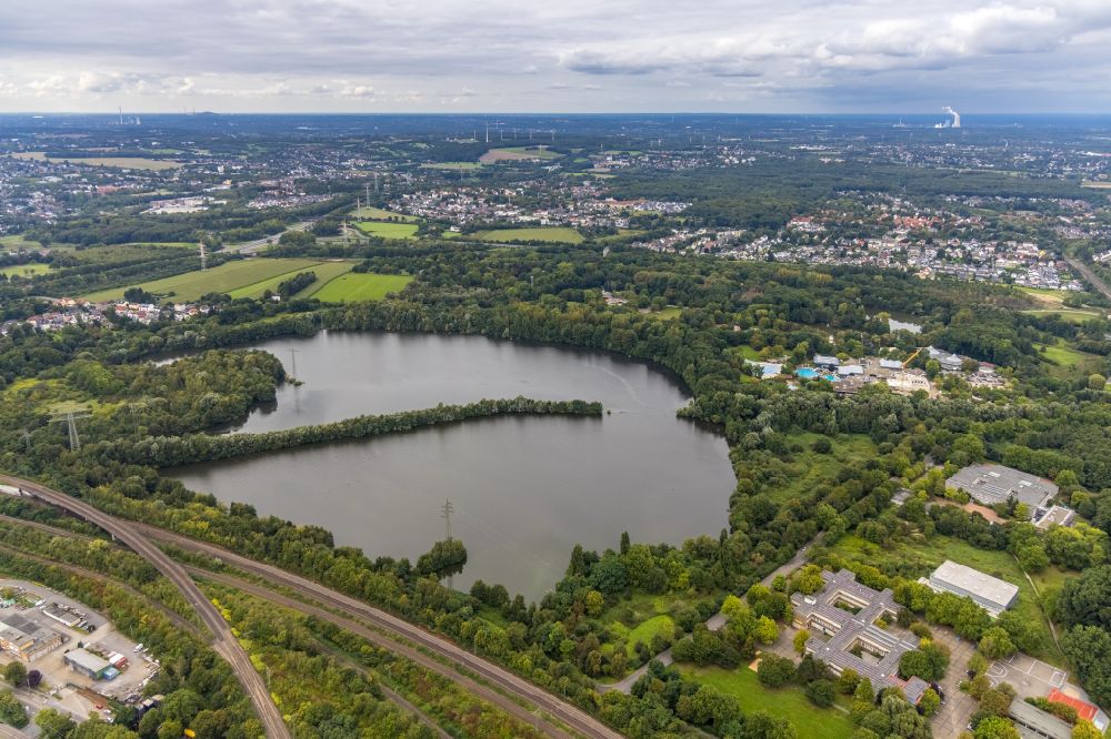 Dortmund from the bird's eye view: Park of Revierpark Wischlingen in Dortmund in the state North Rhine-Westphalia