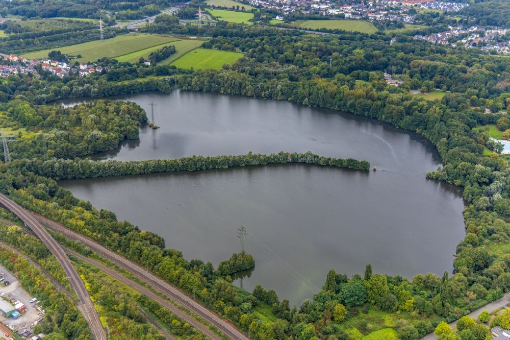 Aerial image Dortmund - Park of Revierpark Wischlingen in Dortmund in the state North Rhine-Westphalia