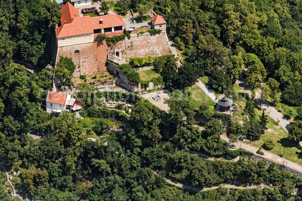 Aerial photograph Graz - Park of Schlossberg in Graz in Steiermark, Austria