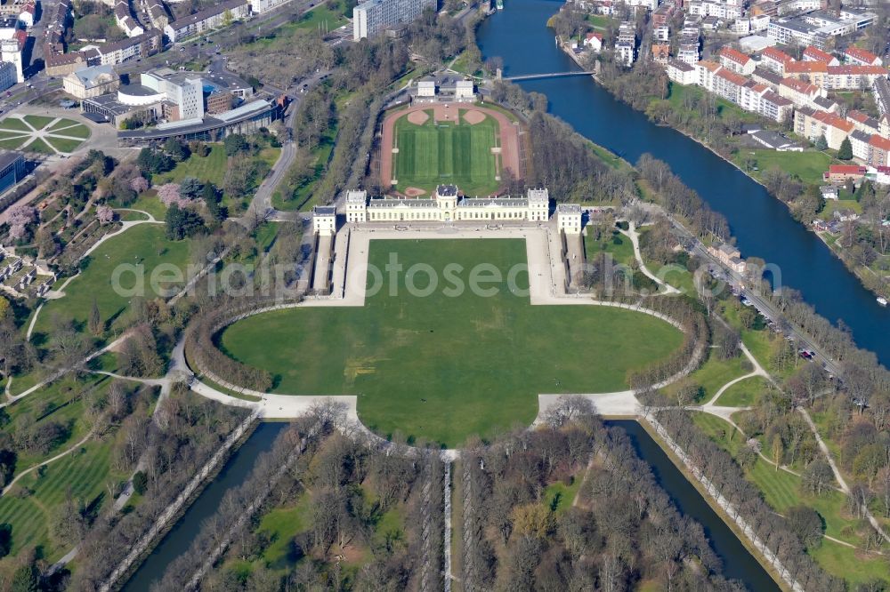 Aerial image Kassel - Park of Staatspark Karlsaue in Kassel in the state Hesse, Germany