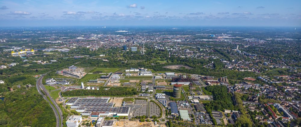 Aerial photograph Dortmund - Park of WiloPark in the district Phoenix-West in Dortmund in the state North Rhine-Westphalia, Germany