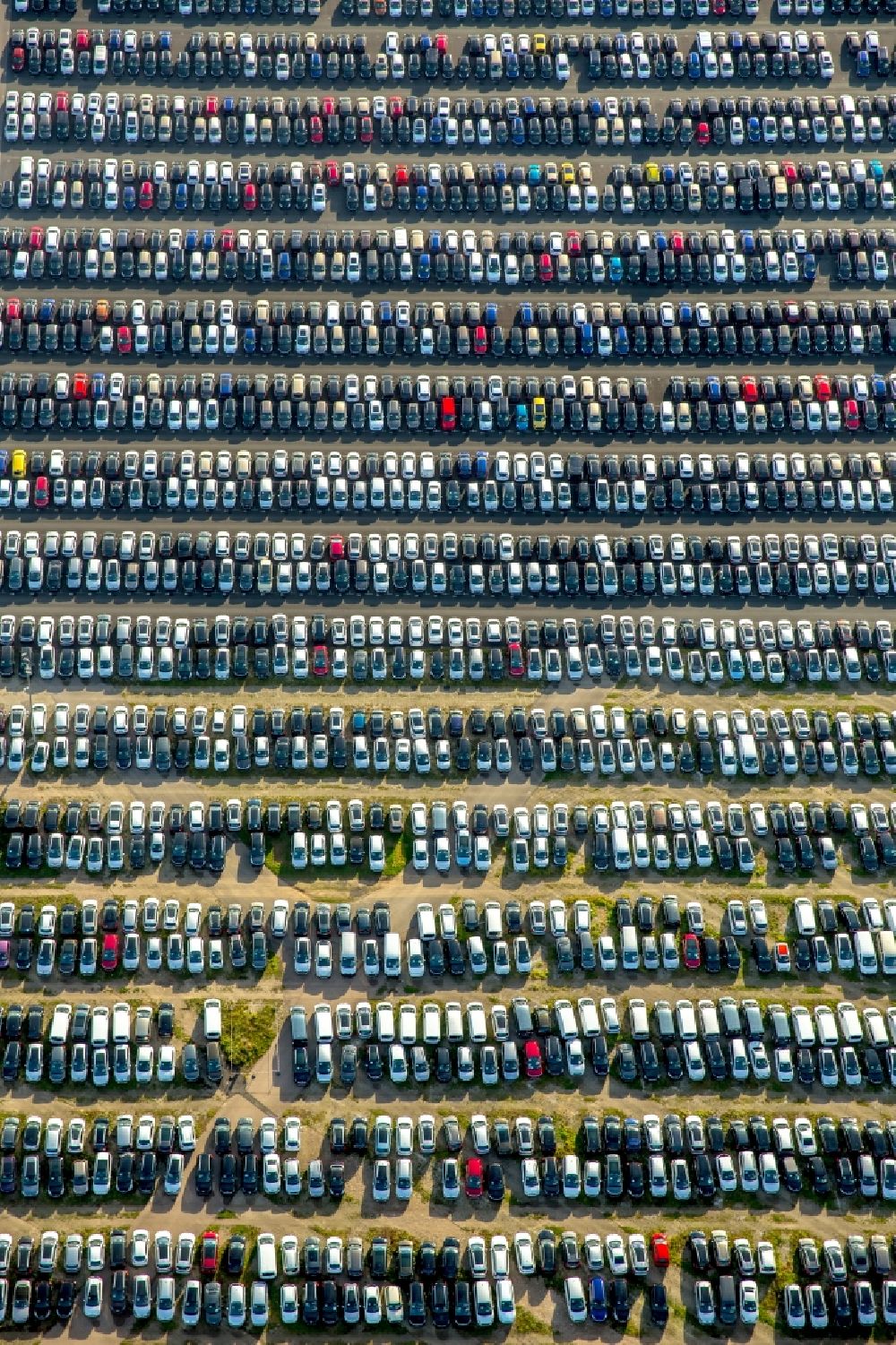 Aerial photograph Zülpich - Parking and storage space for automobiles in Zuelpich in the state North Rhine-Westphalia