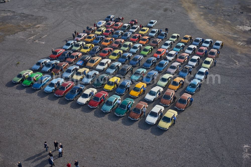 Aerial image Heilbronn - Taxi rank - Parking lot, waiting area and parking space for taxi - Automobile in Heilbronn in the state Baden-Wurttemberg, Germany
