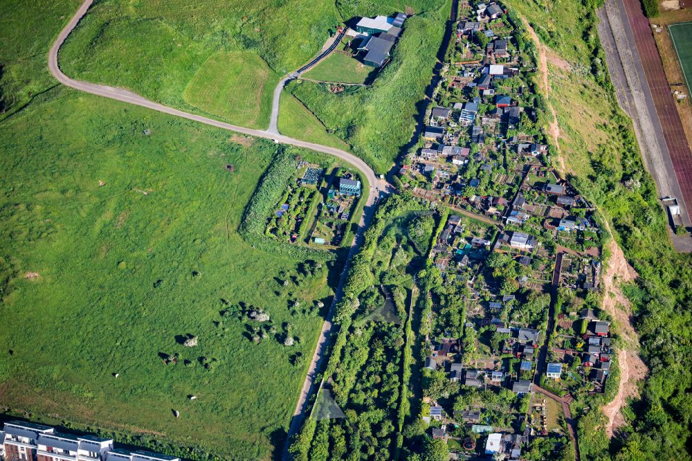 Helgoland from above - Parcel of a small garden Oberland in Helgoland in the state Schleswig-Holstein, Germany