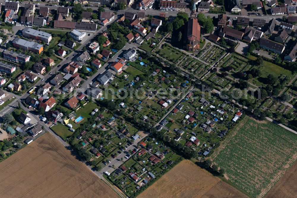 Aerial photograph Sankt Georgen - Parcel of a small garden in Sankt Georgen in the state Baden-Wuerttemberg, Germany