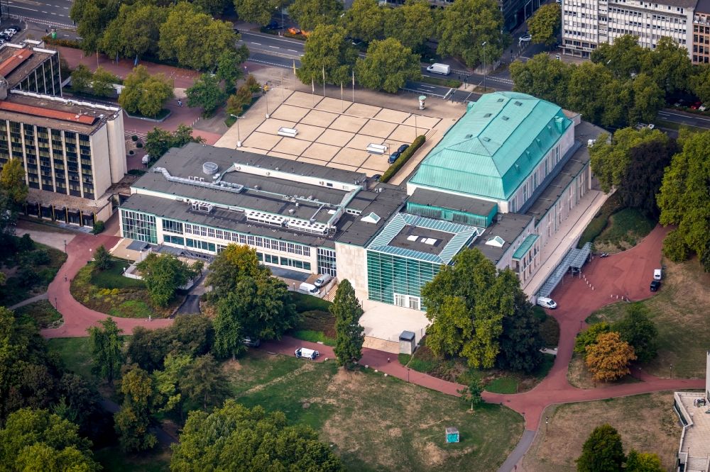 Aerial photograph Essen - Philharmonic hall in the Huyssenalle in the district Suedviertel in Essen at Ruhrgebiet in the state North Rhine-Westphalia