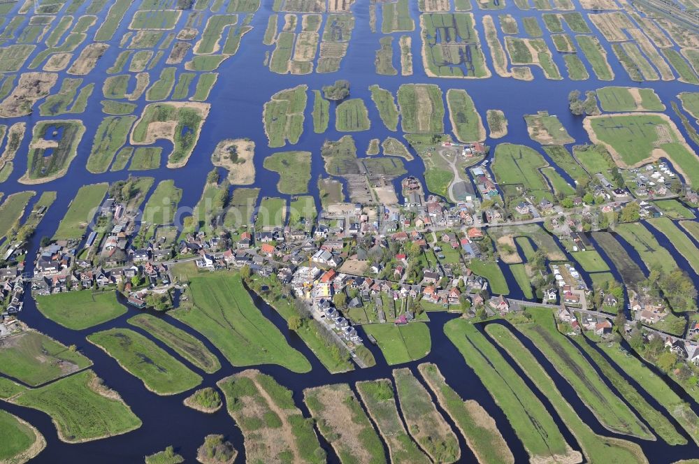 Aerial photograph Oostzaan - Polders in Oostzaan in Noord-Holland, Netherlands