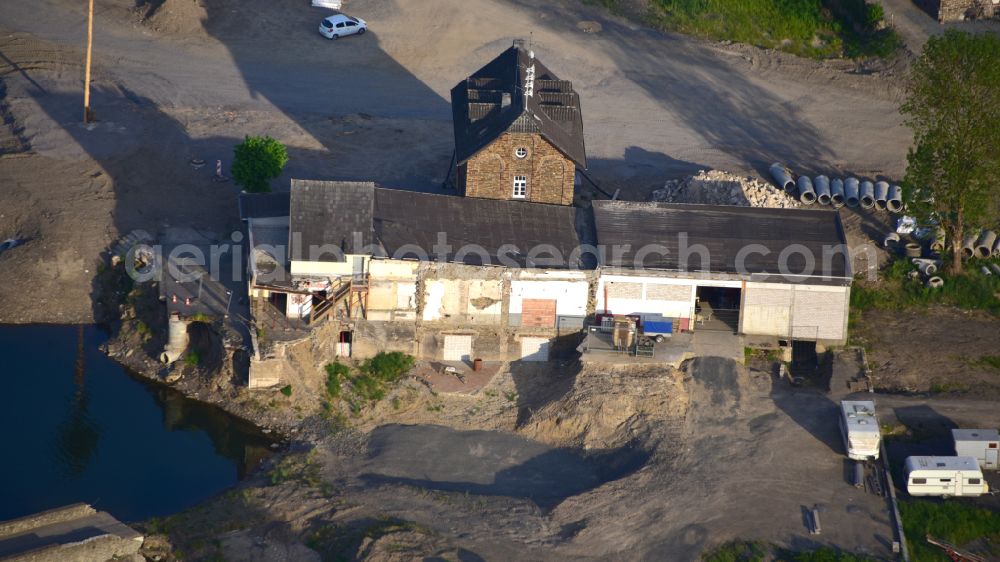 Rech from above - Right around 10 months after the flood disaster in 2021 in the state Rhineland-Palatinate, Germany
