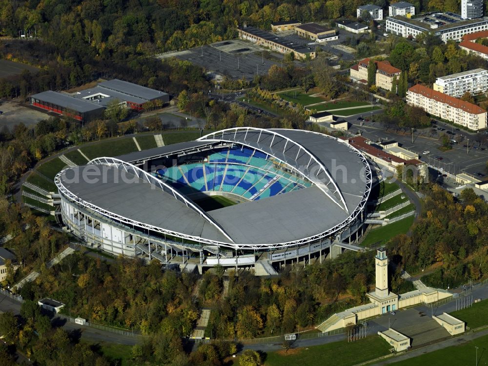 Aerial photograph Leipzig - View of the Red Bull Arena in Leipzig in the state Saxony