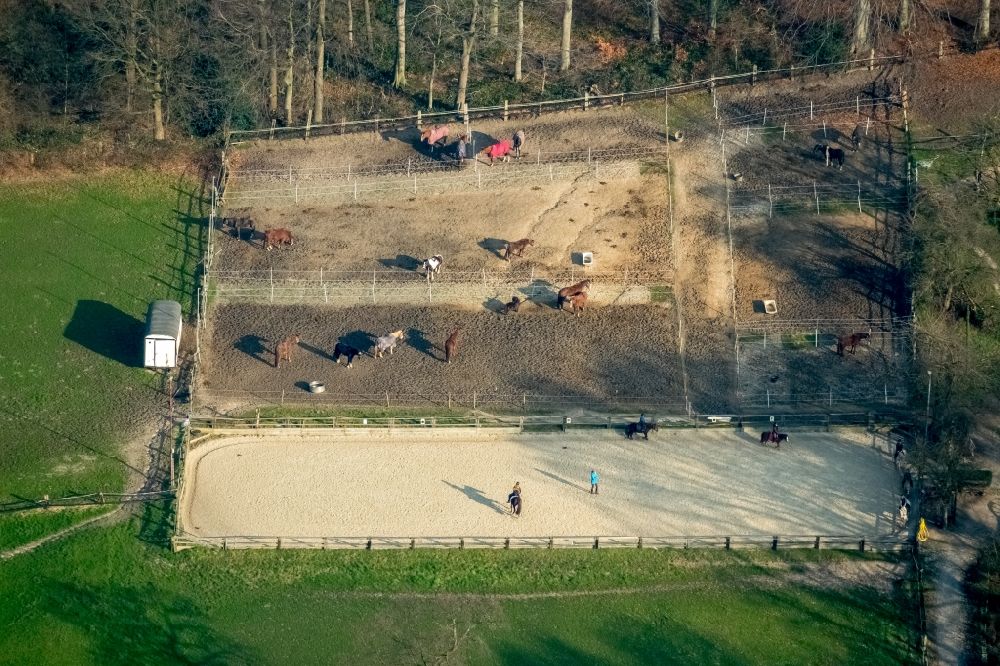 Herne from above - Equestrian training ground gallery in Herne in the state North Rhine-Westphalia, Germany